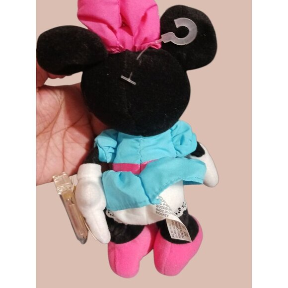 Mattel Disney Minnie Mouse Plush Star Bean bag Mattel 9" Pink Blue - Picture 3 of 5